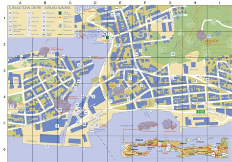 Alesund Norway Tourist Map