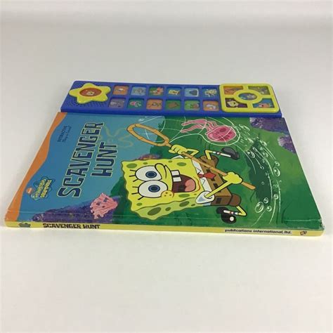 Spongebob Squarepants Play A Sound Scavenger Hunt Hardcover Etsy