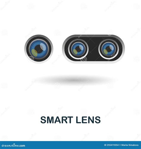 Smart Lens Icon. Trendy Smart Lens Logo Concept On White Background