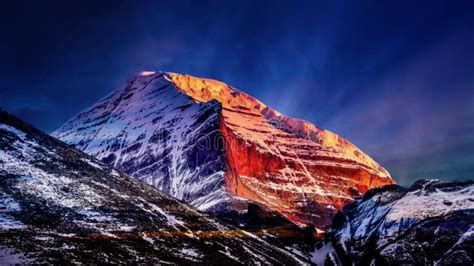 Mount Kailash Golden Sky And Cloud Stock Footage Video Of Kailash