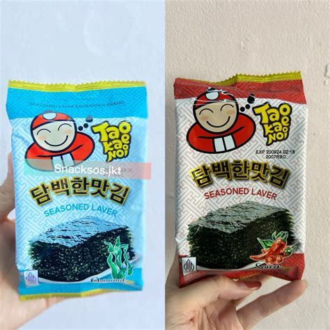 Jual TAO KAE NOI SEASONED LAVER SEAWEED ORIGINAL SPICY RUMPUT LAUT