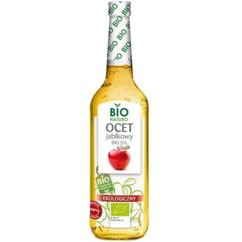 Żywy niefiltrowany ocet jabłkowy 700ml Bio Naturo Koszyk Natury