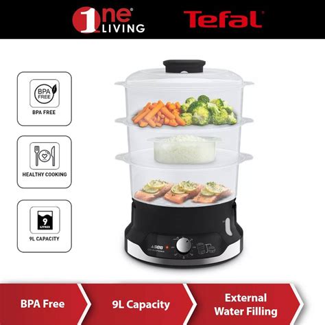 Tefal Ultra Compact Food Steamer Pengukus Elektrik VC2048