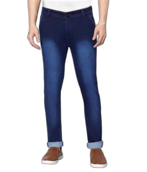 Plain Navy Blue Mens Denim Jeans Pant Regular Fit At Rs 330 Piece In