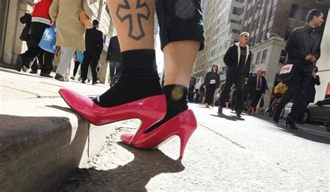 In Pictures Men Walk A Mile In Her Shoes To Raise Violence Awareness