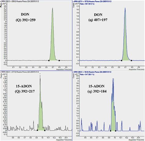 Colour Online Srm Chromatograms Obtained From A Feed Sample No