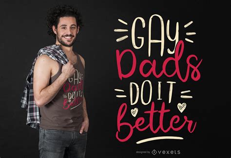 Descarga Vector De Diseño De Camiseta De Papá Gay
