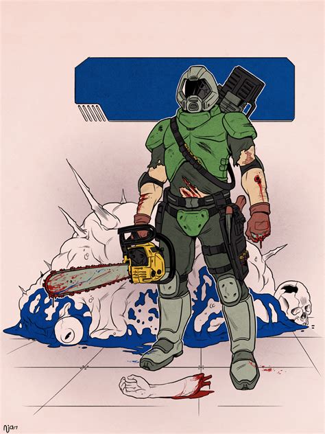 DOOMGUY by nathanandersonart on Newgrounds