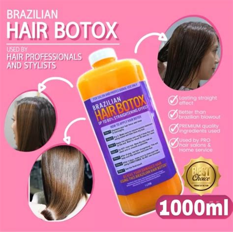 Original 250ml Brazilian Hair Botox Up To 80 Straightening Effect