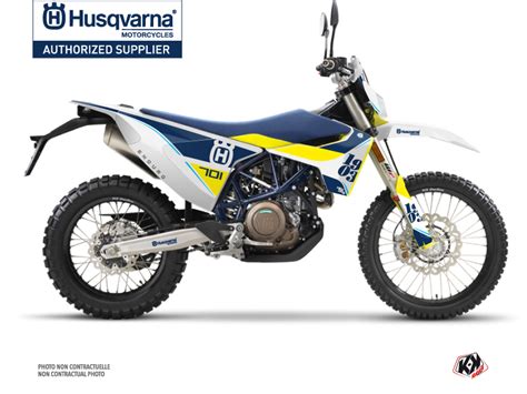 Husqvarna Enduro Dirt Bike Heyday Graphic Kit Blue Yellow Kutvek