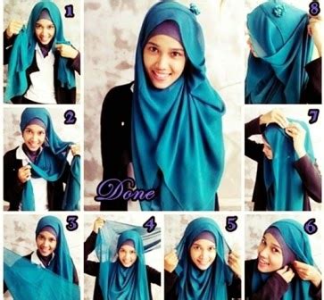 Cara Memakai Jilbab Pashmina Sifon Panjang