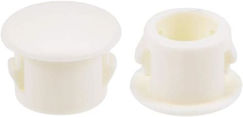 Uxcell Hole Plugs Beige White Plastic Mm Inch Snap In Locking