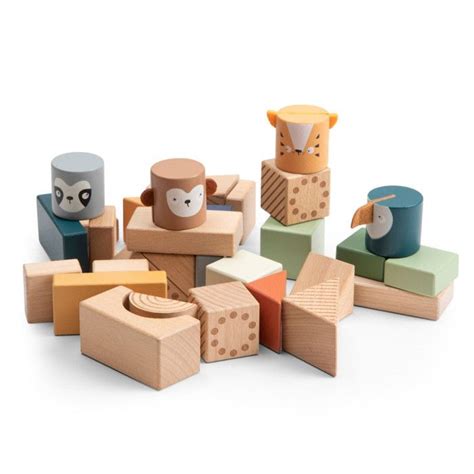 Jeu Empiler En Bois Animaux Cdiscount Jeux Jouets