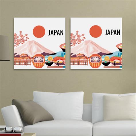 Ownta Japan Mount Fuji Pattern Pc Canvas Wall Art Paintings For Living