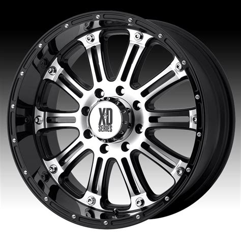 XD Series XD795 Hoss Machined W Gloss Black Custom Wheels Rims XD795