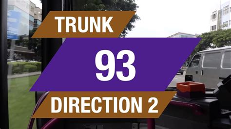 SBS Transit Trunk 93 Direction 2 Bus Service Route Visual YouTube