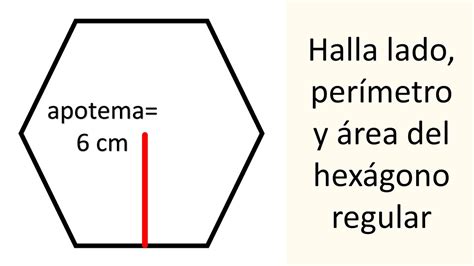 Halla El Lado El Per Metro Y El Rea Del Hex Gono Regular Geometr A