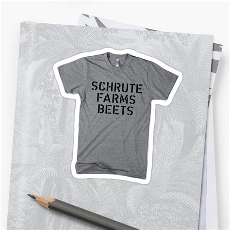 "Dwight Schrute Beet Farm Office Dunder Miffling" Sticker by ...