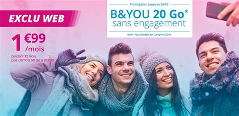 Bouygues prolonge sa Série Spéciale B You 20Go à seulement 1 99