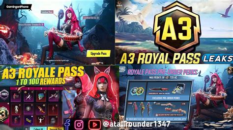 BGMI NEW ROYAL PASS A3 NEW CHANGES A3 ROYAL PASS REWARD LEAKS A3