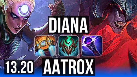 DIANA Vs AATROX MID 3 5M Mastery 2200 Games 7 2 14 EUW Master