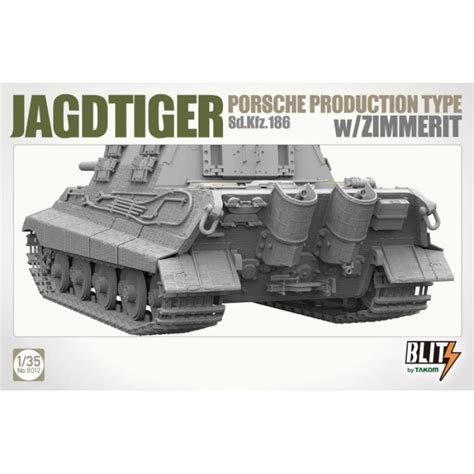 Takom 8012 1 35 Jagdtiger Porsche Prod W Zimmerit