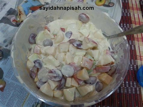 RESEPI SALAD BUAH MUDAH DAN SEDAP - sayidahnapisahdotcom