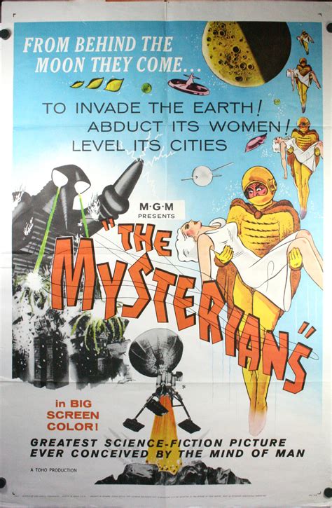 MYSTERIANS, MGM Sci Fi Original Vintage Movie Poster - Original Vintage Movie Posters