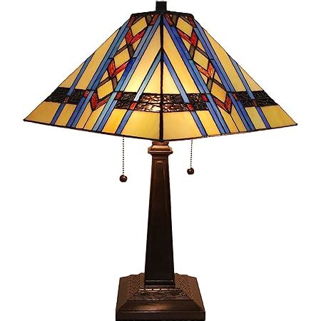 Amazon Amora Lighting Tiffany Style Table Lamp Banker Mission 22