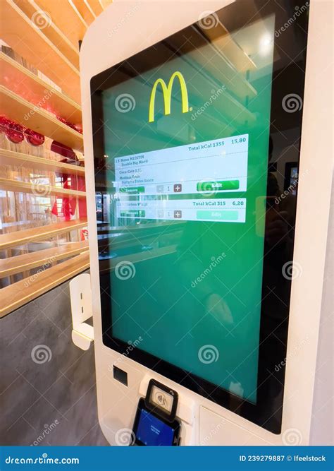 New Mcdonald S Self Order Kiosk Fast Food with POS System Printer ...