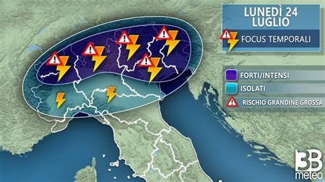 Meteo Temporali Nord Nelle Prossime Ore Anche Violenti Con Grandine