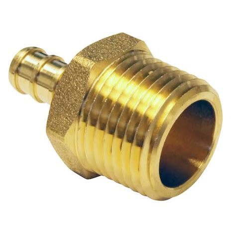 Apollo 1 2 Brass Pex B Barb X 1 2 Male Pipe Thread Adapter