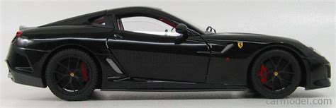 MATTEL HOT WHEELS T6926 Scale 1 18 FERRARI 599 GTO 2010 BLACK MET