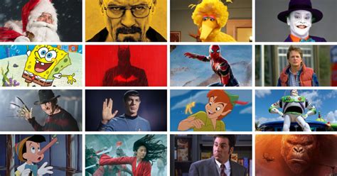 iconic fictional characters   time