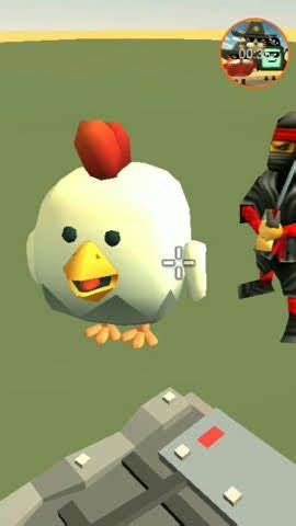 eu virei um policial no chicken gun meu primeiro dia e já acontece isso