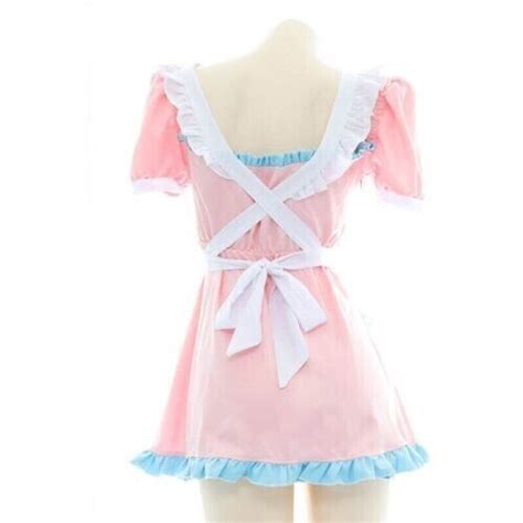 Japanese Lolita Cute Sexy Lingeries Maid Dress Suit Sleepwear Bikini Apron Dress Ebay