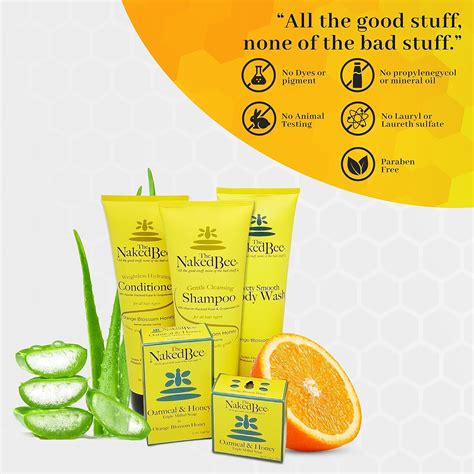 The Naked Bee Loción para manos y cuerpo enriquecida con granada y miel onzas el embalaje