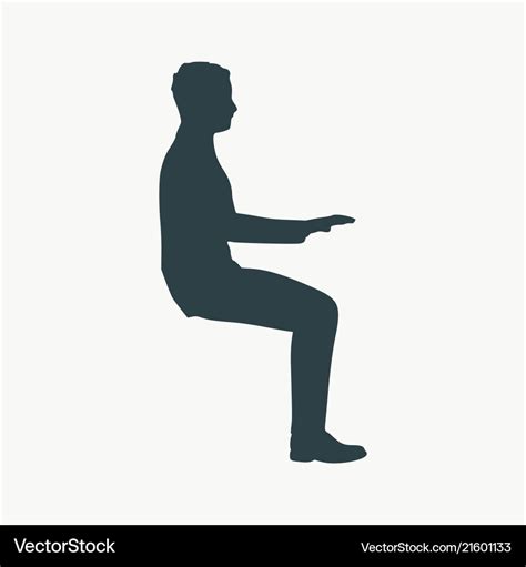 Man Sitting Silhouette - Man Sitting On Office Chair Silhouette Ad Paid ...