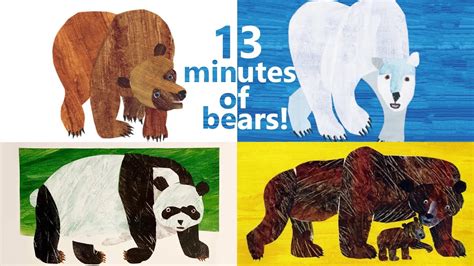 Brown Bear Polar Bear Panda Bear And Baby Bear What Do You See Hear