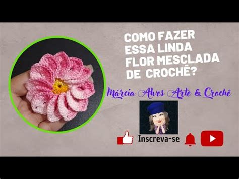 Como Fazer Essa Linda Flor Mesclada YouTube