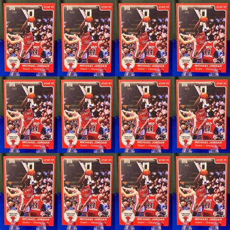 12 1984 Michael Jordan Star Rookie Reprints You Get 12 Etsy