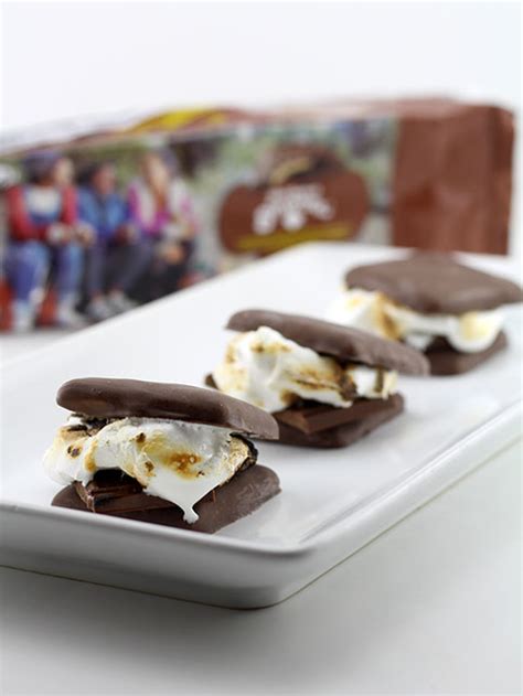 S’mores Girl Scout Cookies S’mores - DudeFoods.com - Food Recipes & Videos