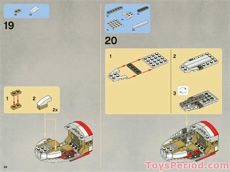LEGO 7931 T-6 Jedi Shuttle Instructions and Parts List