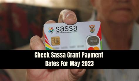 Check Sassa Grant Payment Dates For May