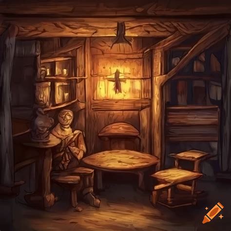 Rpg Art Of A Cozy Tavern With Warm Lighting On Craiyon