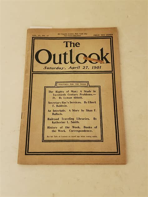 April 271901 The Outlook Magazine Railroad Traveling Libraries