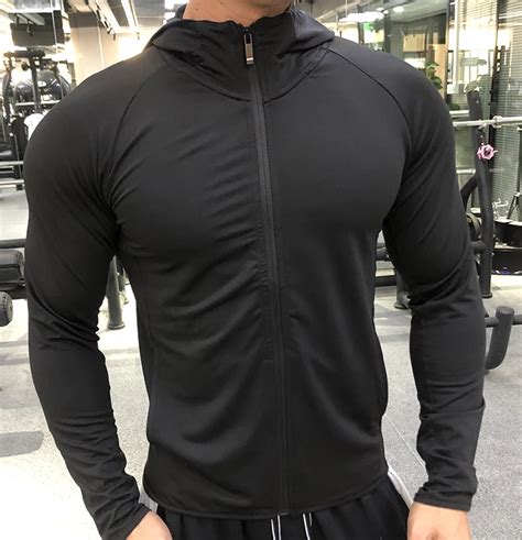 Reflective Breathable Mens Outdoor Sports And Workout Jacket Mens Fitness Apparel Mens