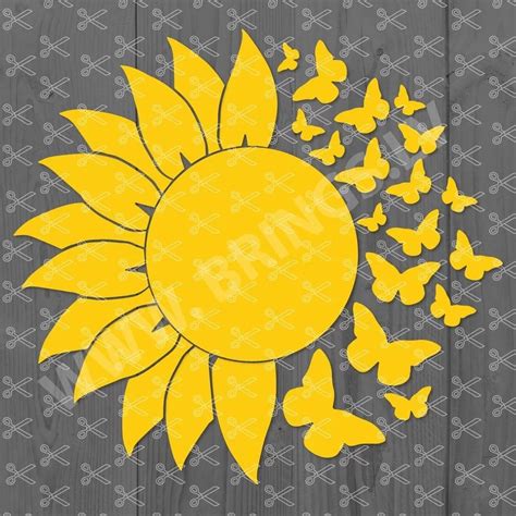 The Best Clip Art Free Butterfly Sunflower Butterfly Svg