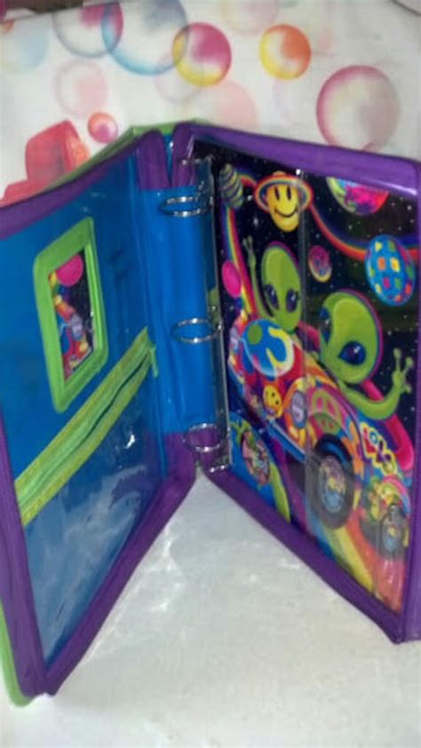 Vintage Lisa Frank Large Rare Zipper Binder Trapper Keeper