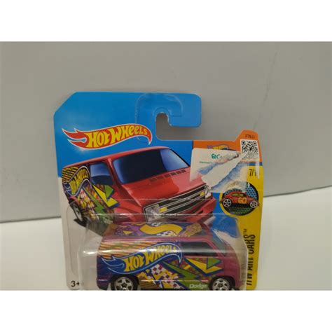 Dodge Van Custom Art Cars Hot Wheels Carton Mal Estado Card Damaged Bcn Stock Cars
